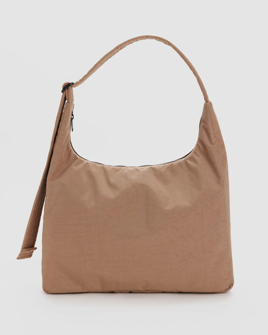 BAGGU Large nylon shoulder bag in Cocoa