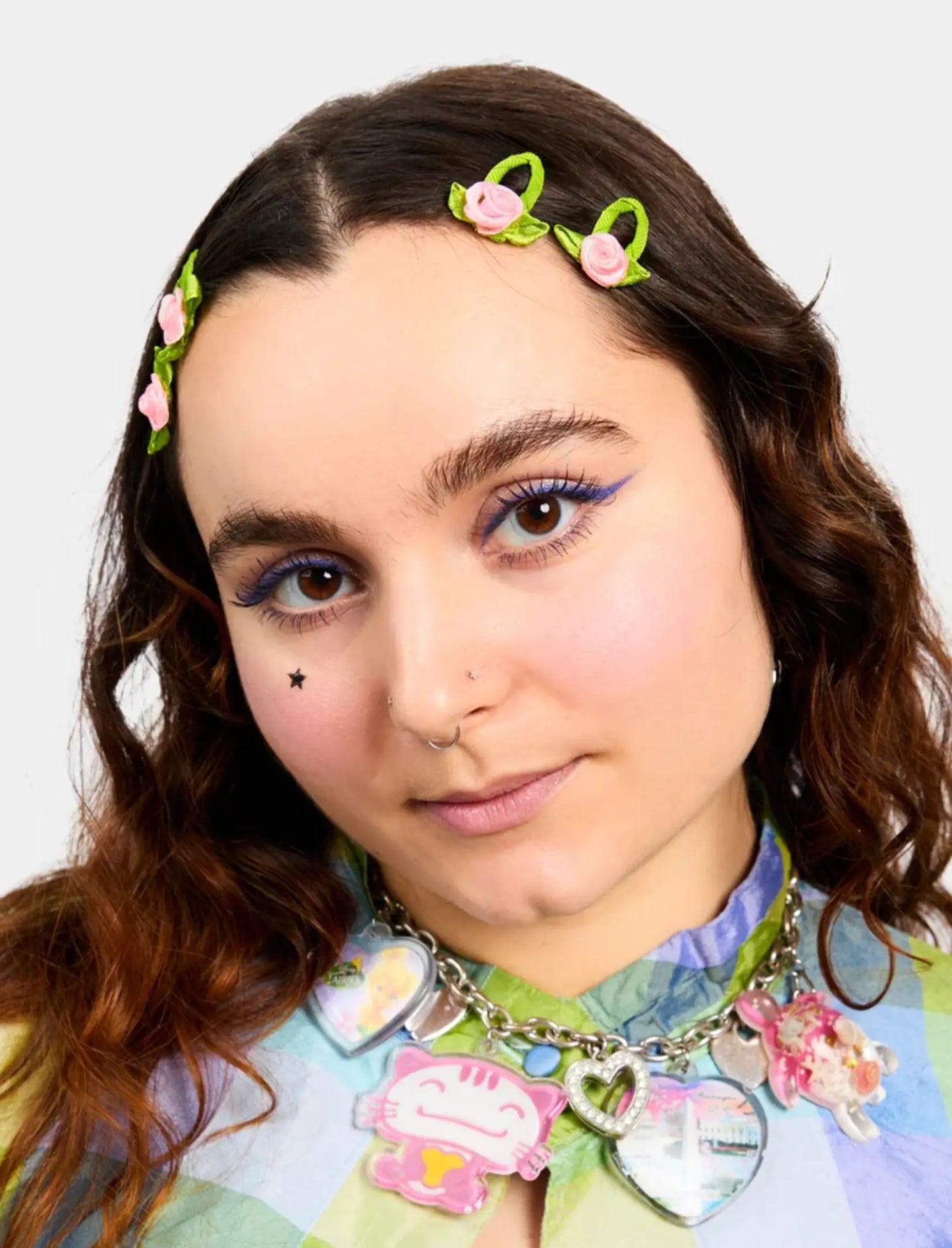 CHUNKS Rosette Snap Clips in Blush