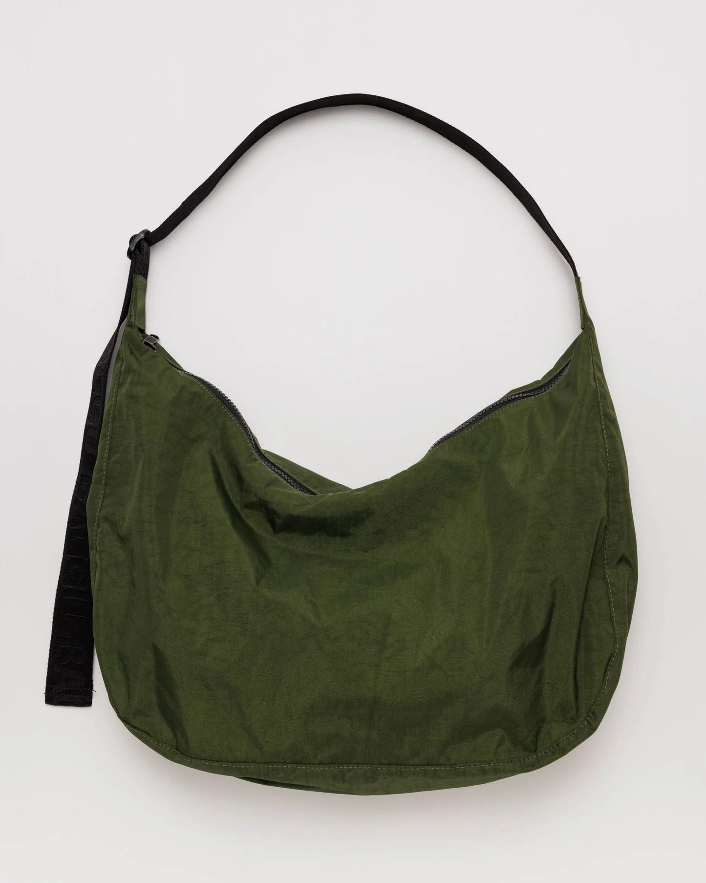 baggu large crescent bag in dark green