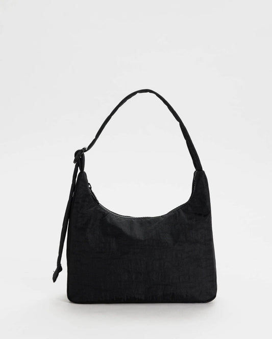 mini black nylon shoulder bag from baggu