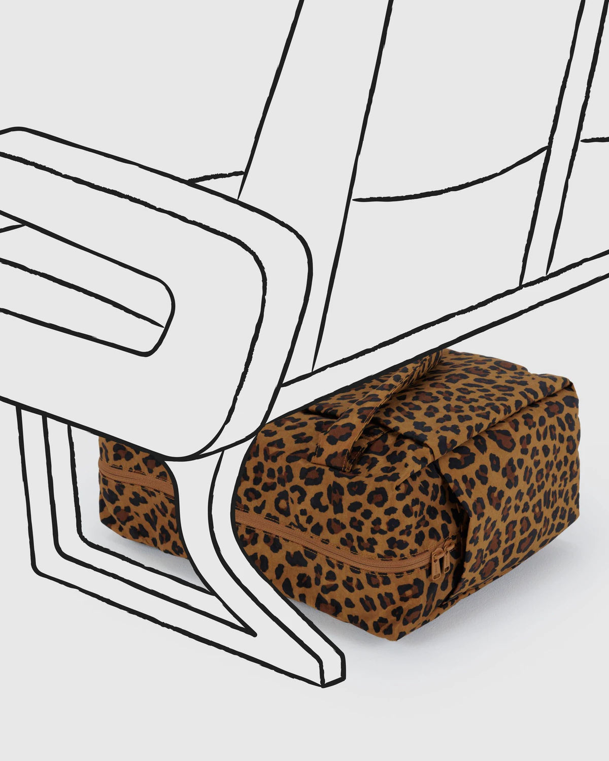 BAGGU Small Cloud Carry On - Leopard