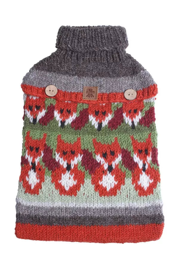 pachamama skulk of foxes hot water bottle