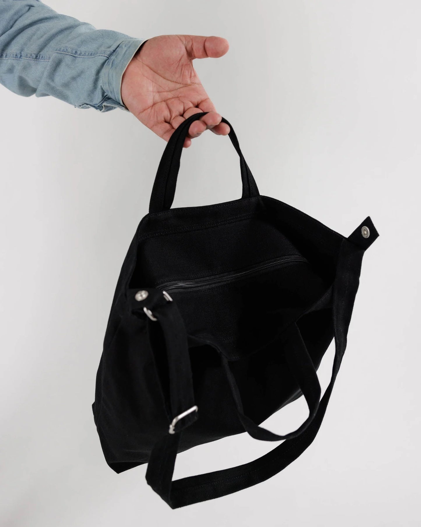 BAGGU Horizontal Zip Duck Bag - Black