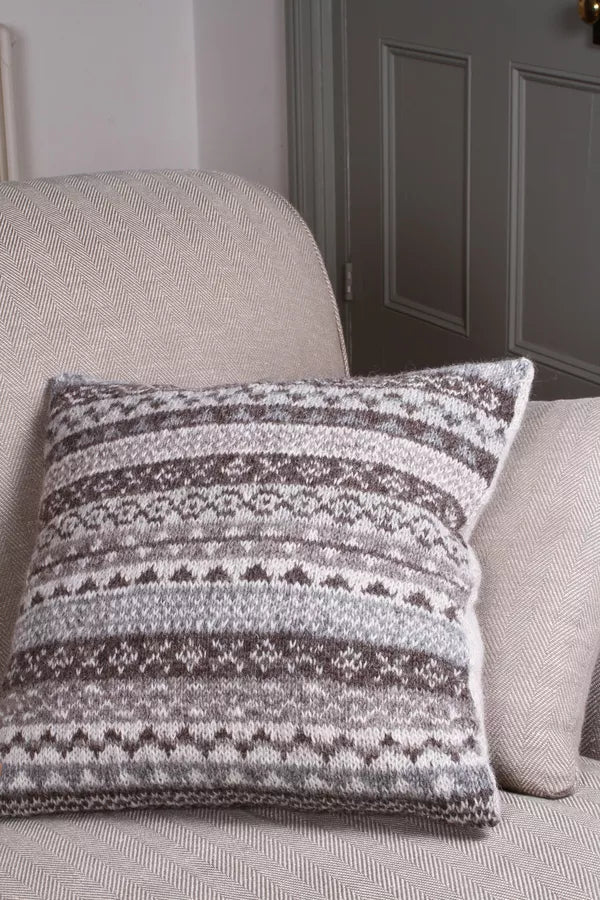 Pachamama Classic Fairisle Cushion Natural