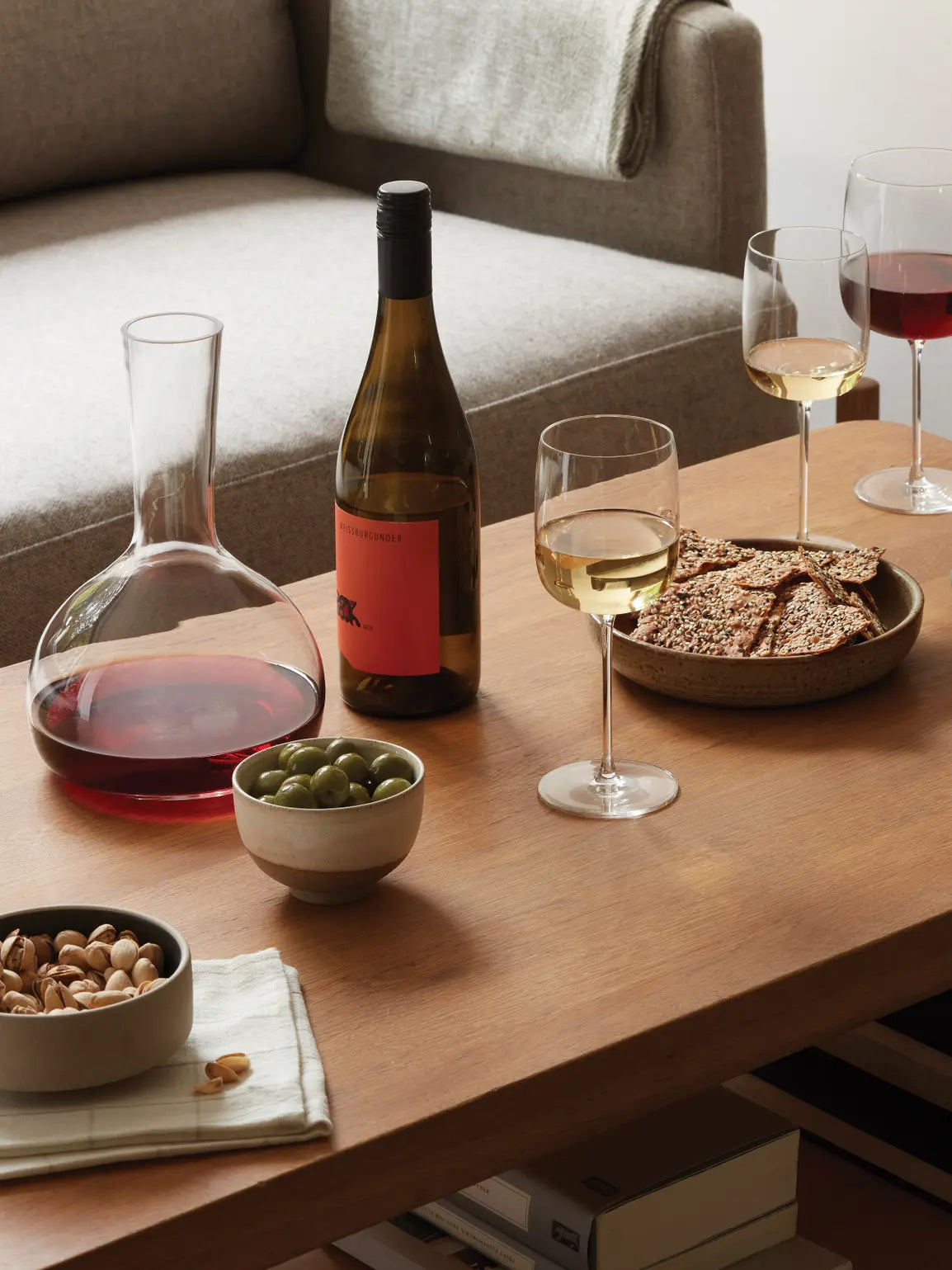 LSA Borough Wine Glass 380ml Set of 4 - Clear