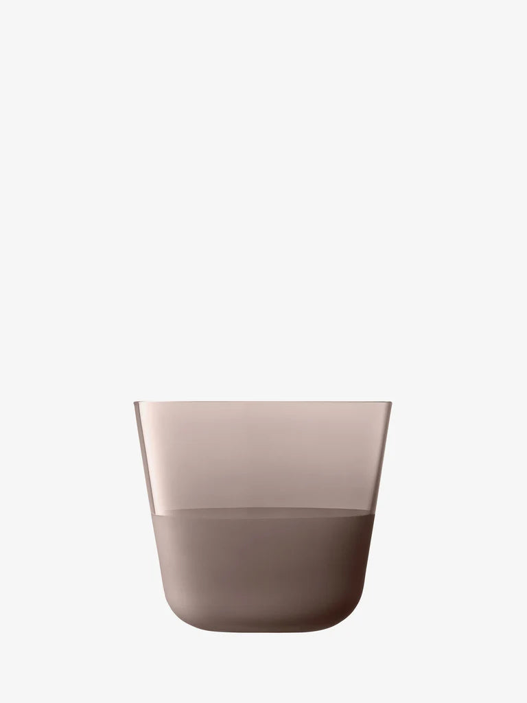 LSA Arc Contrast Tumbler 260ml Set of 2 - Earth