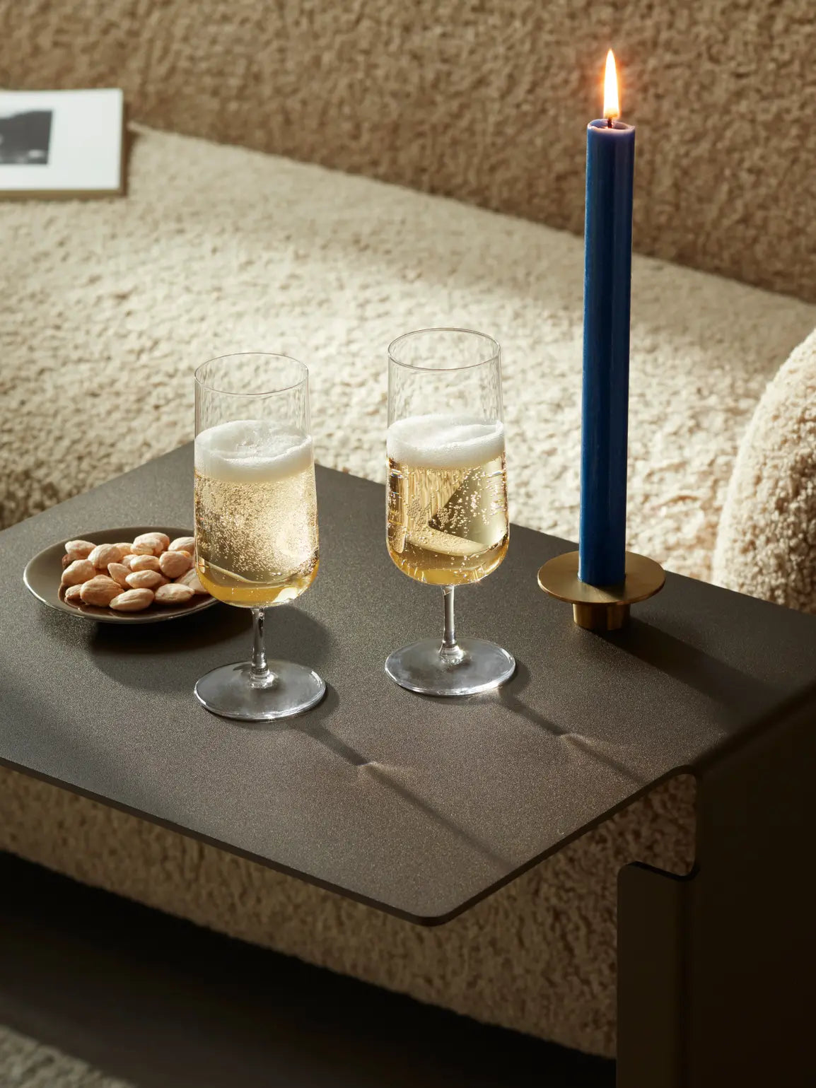 LSA Arc Champagne Flute 240ml Set of 4 - Clear