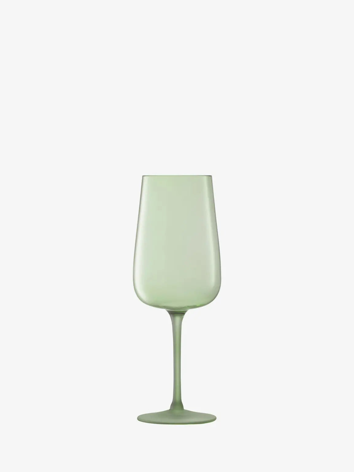 LSA Arc Contrast Flute Glass 280ml Set of 2 - Moss