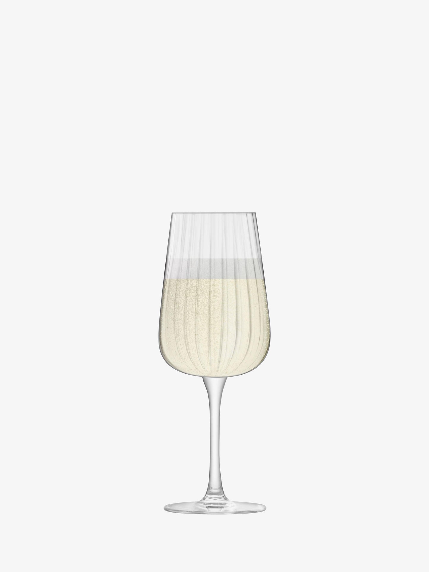LSA Arc Flow Flute Glass 280ml Set of 2 - Clear