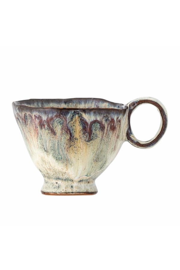 Bloomingville Imogen Stoneware Cup - Gray & Violet