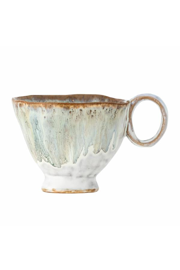 Bloomingville Imogen Stoneware Cup - Gray & Green