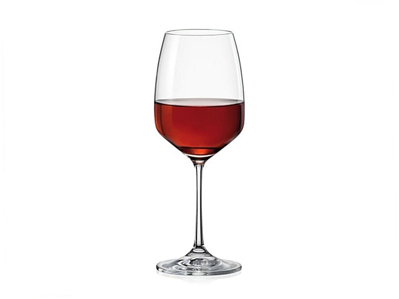 crystalex glass with red wine