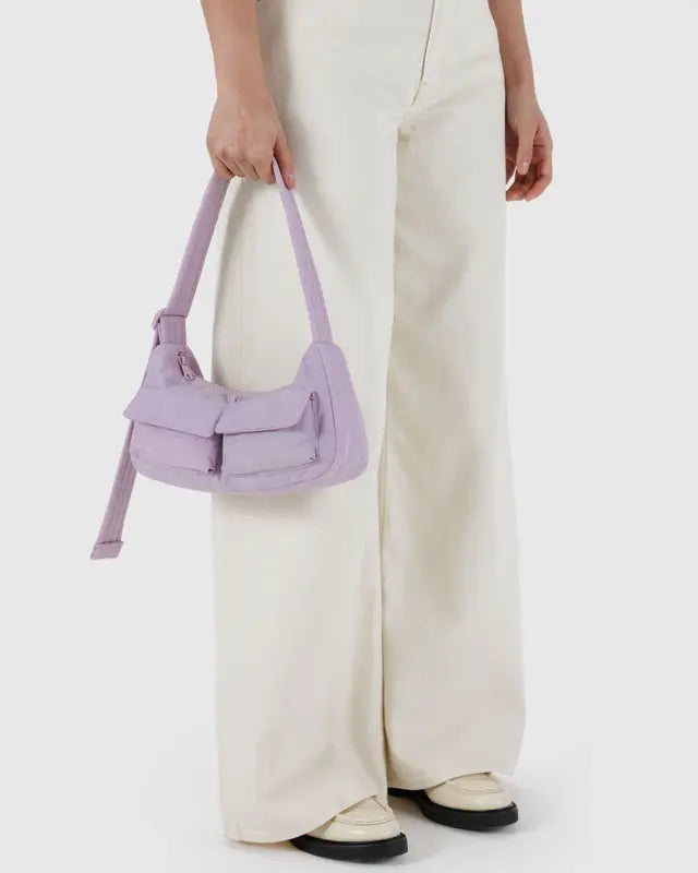 BAGGU Cargo Shoulder Bag - Dusty Pink