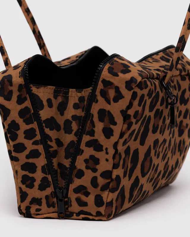 BAGGU Nylon Bowler Bag - Leopard