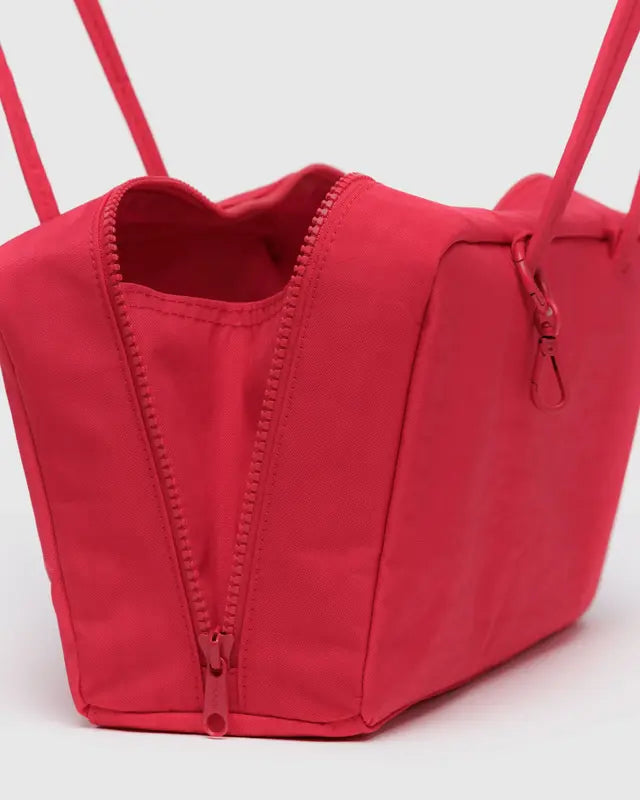 BAGGU Nylon Bowler Bag - Candy Apple