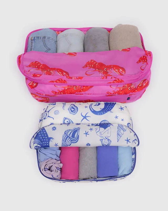 BAGGU Large Packing Cube Set - Sea Creatures