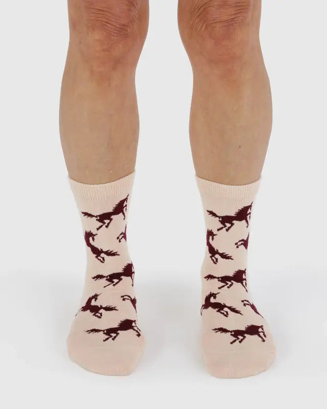 BAGGU Crew Sock - Horses