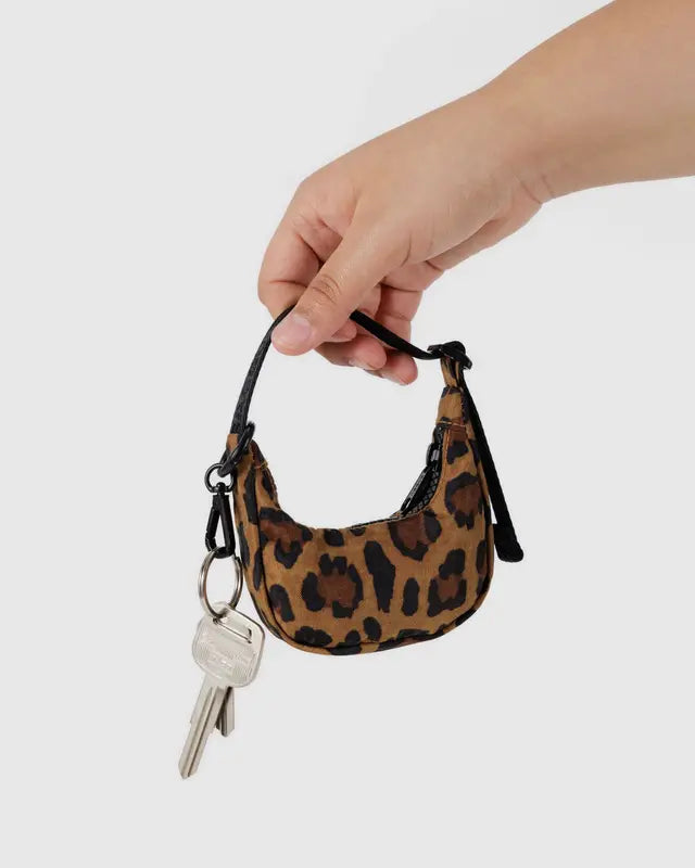 BAGGU Crescent Bag Charm - Leopard