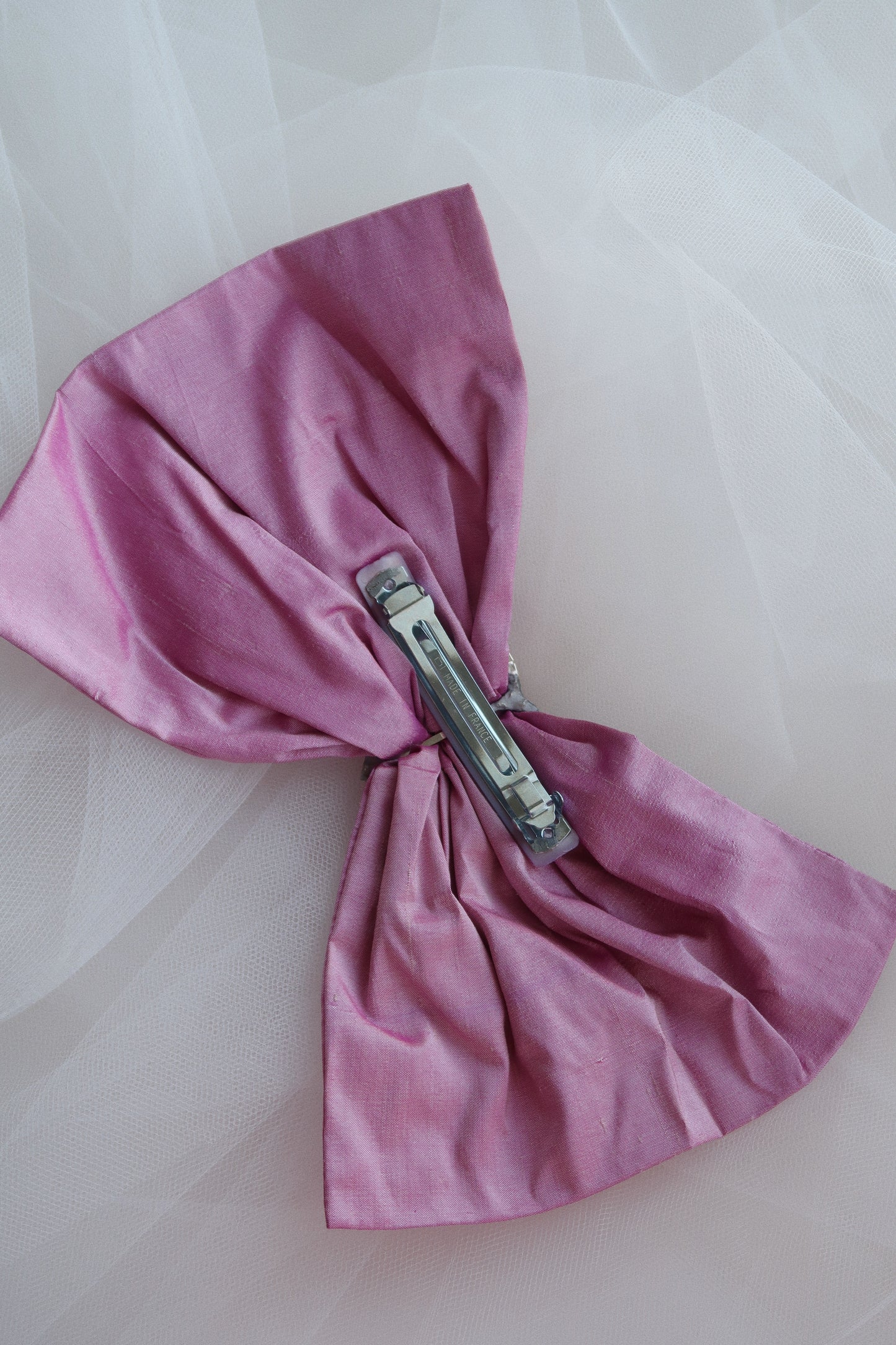 Merrfer Large Pink Bow Hair Clip