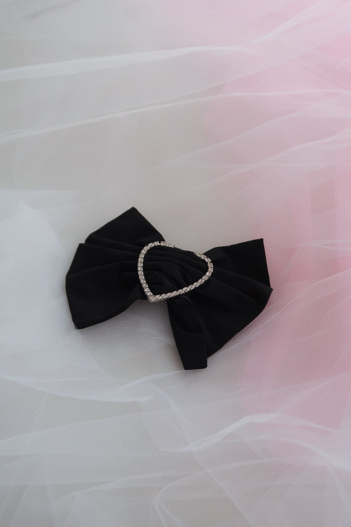 Merrfer Medium Black Bow Hair Clip