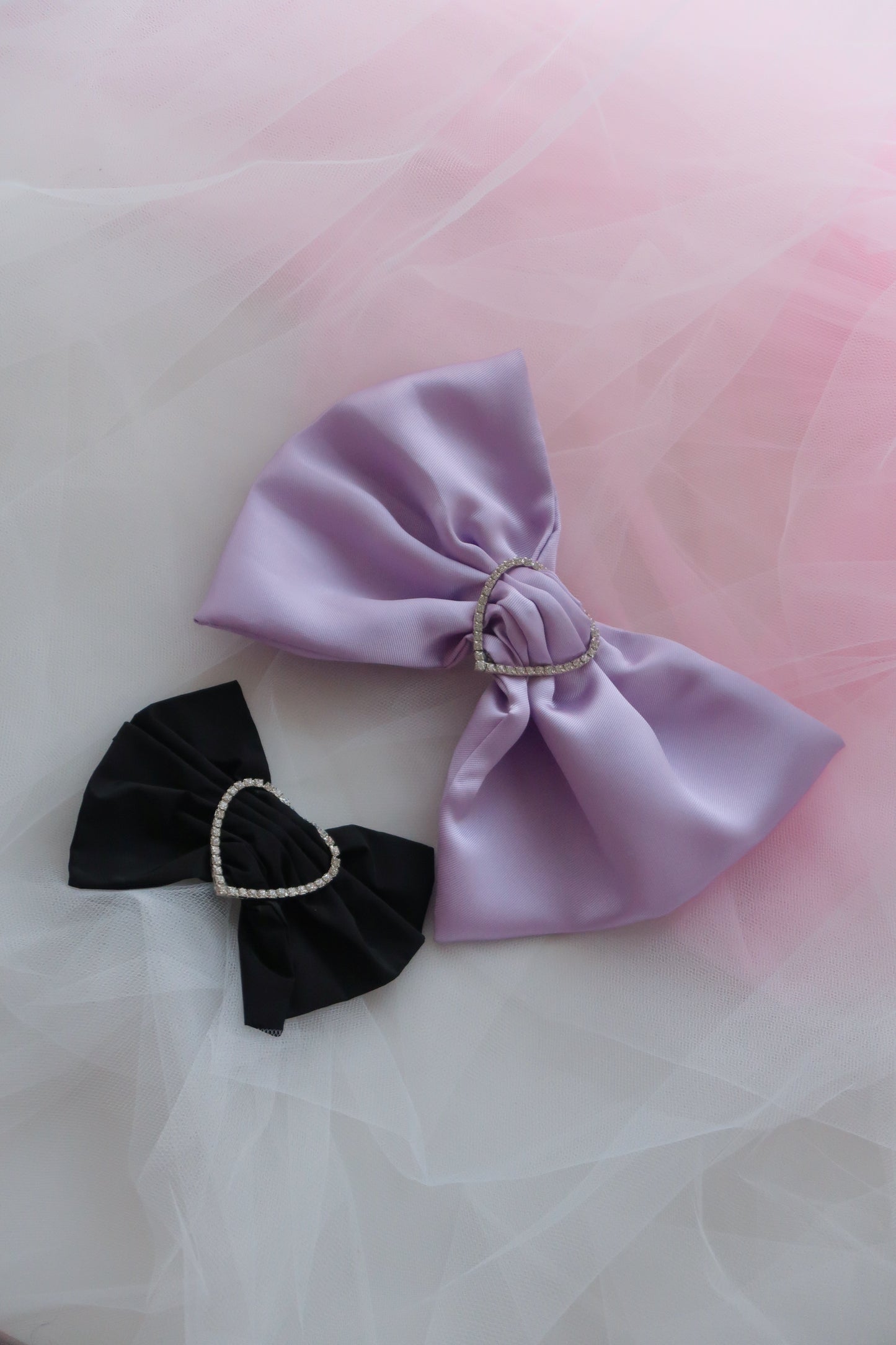 Merrfer Large Lilac Bow Hair Clip