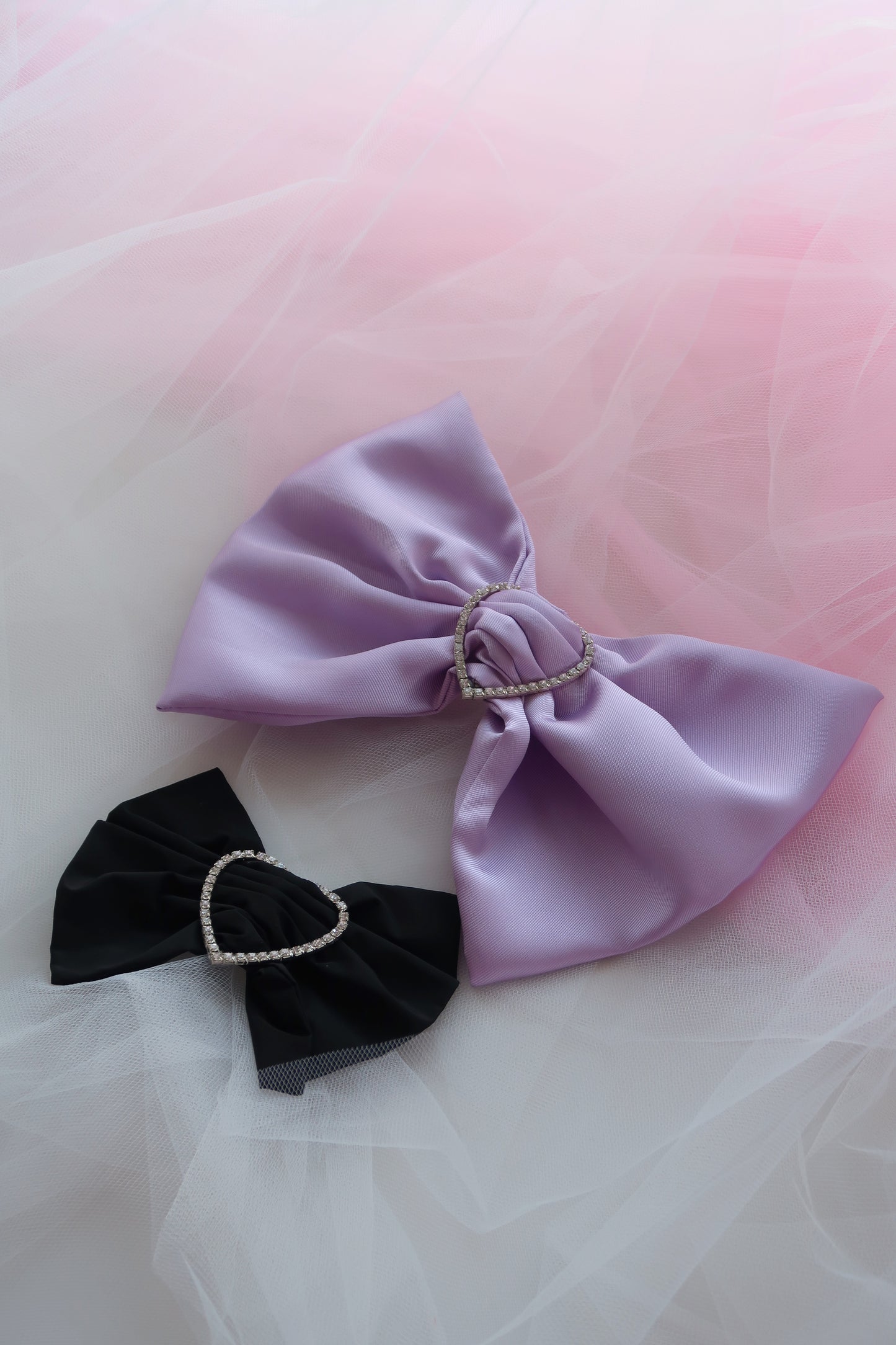 Merrfer Large Lilac Bow Hair Clip