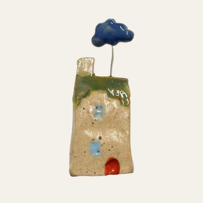 tiny ceramic scottish house