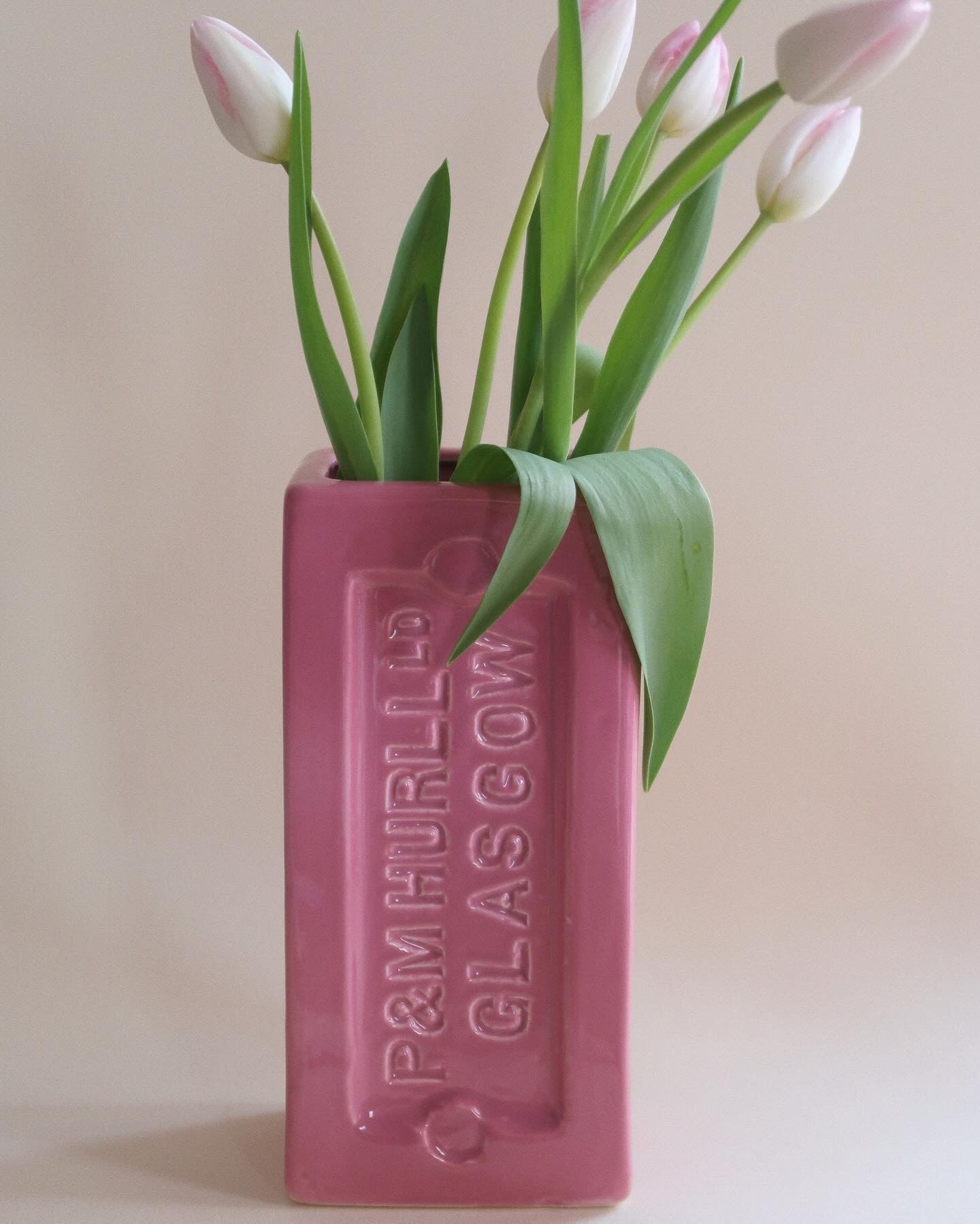 Glasgow Brick Vase - Pink