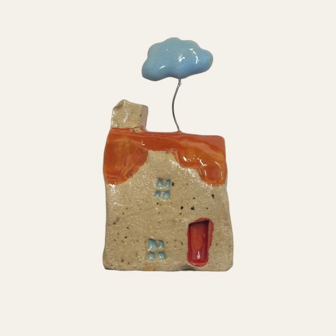 tiny ceramic scottish house