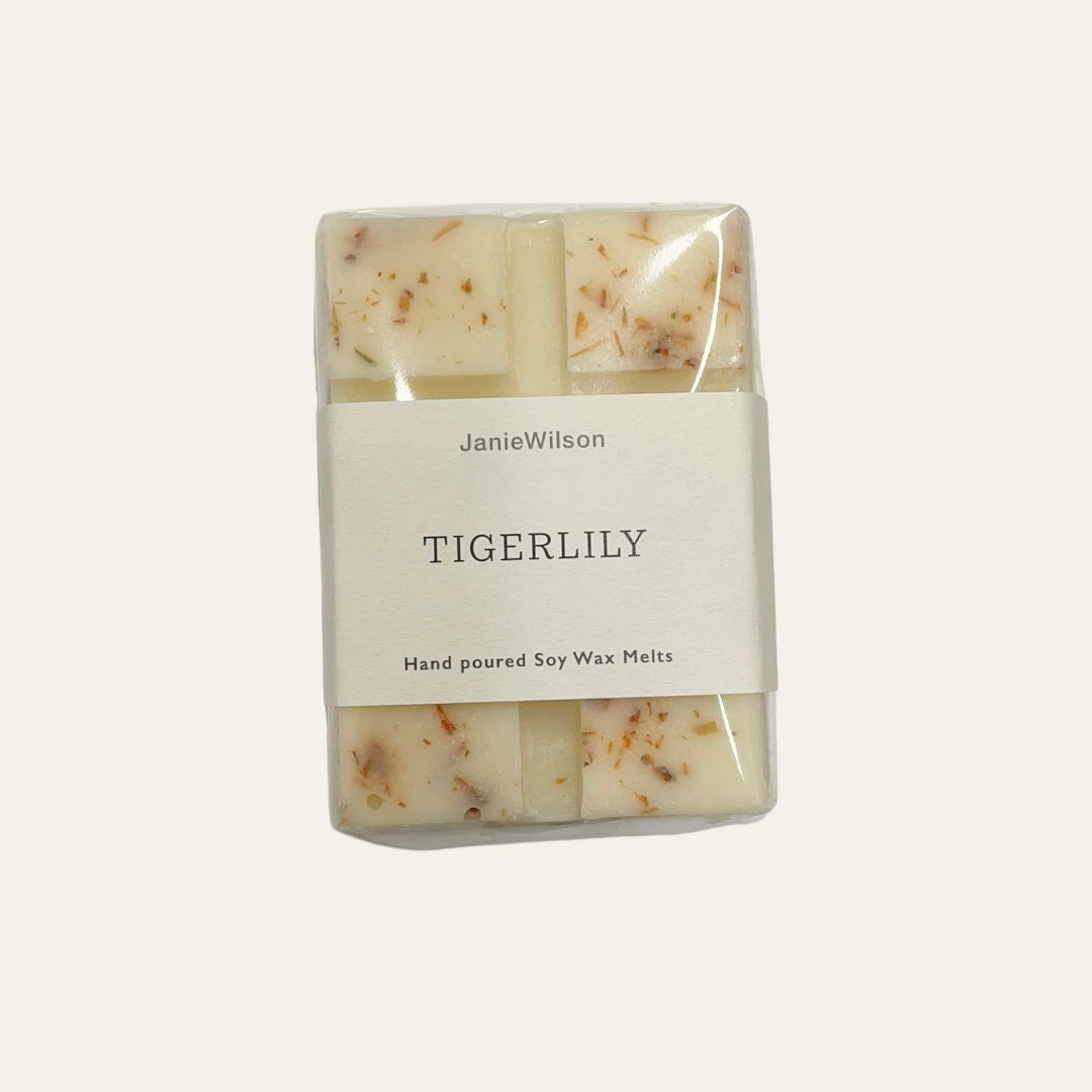 Janie Wilson Soy Wax Melts in Tigerlily.
