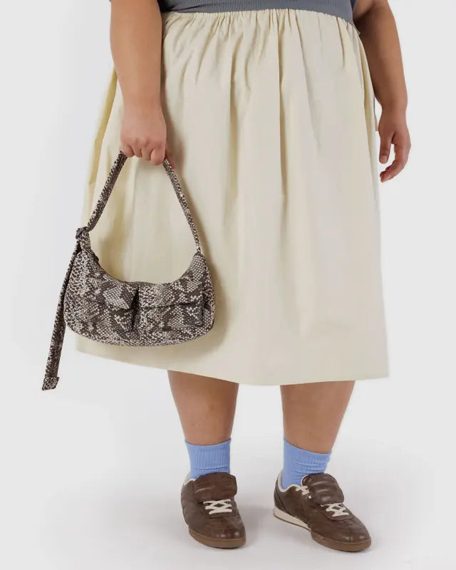BAGGU Cargo Shoulder Bag - Snakeskin