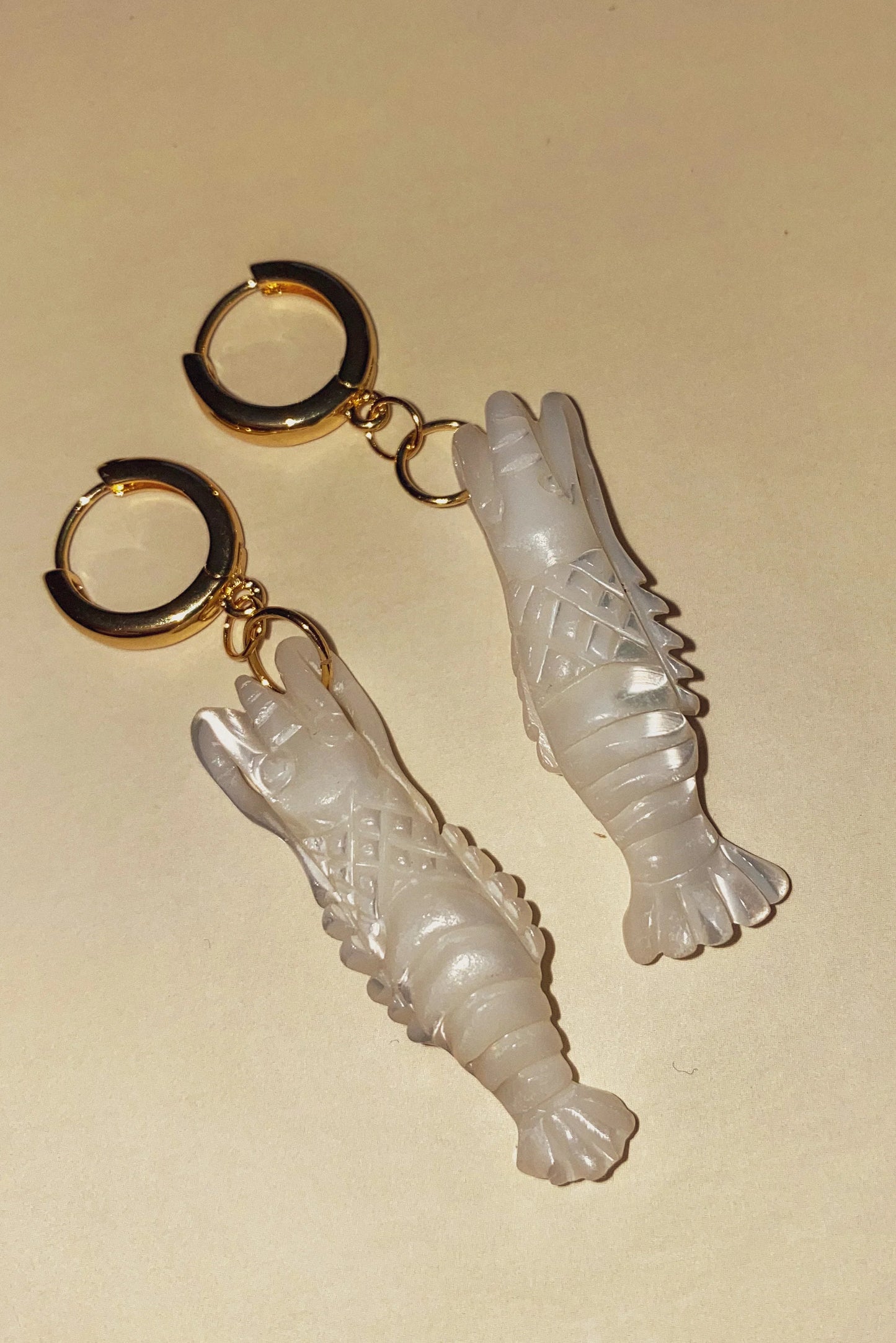 Blóma! Prawn Hoop Earrings