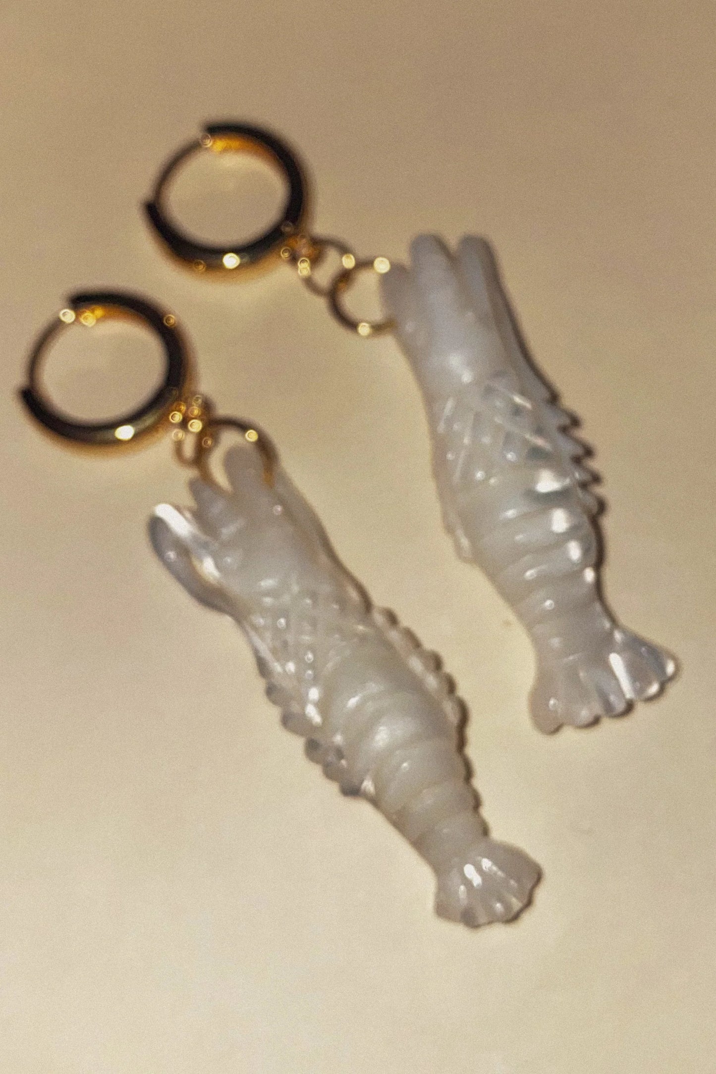 Blóma! Prawn Hoop Earrings