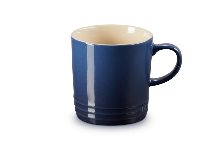 Le Creuset Stibeware mug 350ml in ink a deep blue
