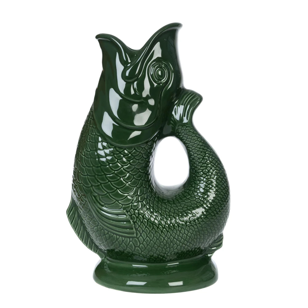 gurgly lareg woodland green glug jug