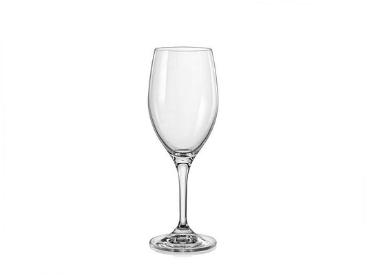 crystalex linda wine glass 450 ml set of 6 - clear
