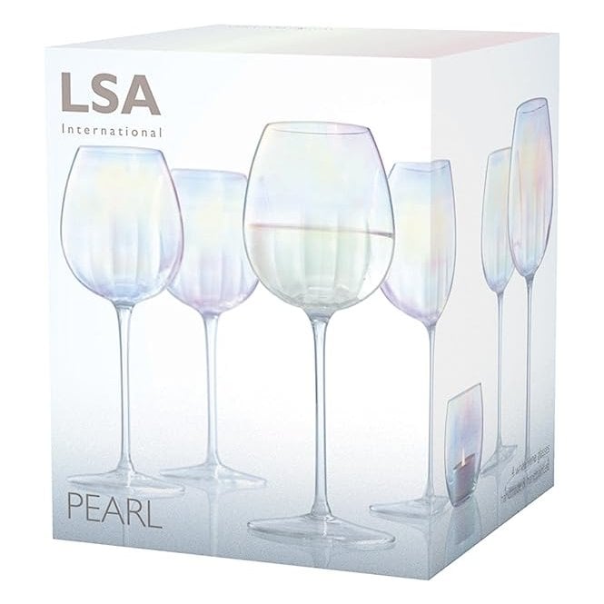 LSA Pearl White Wine Glass Set Of 4
