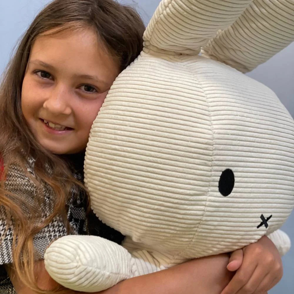 Miffy Corduroy Plush Mega 70cm - White