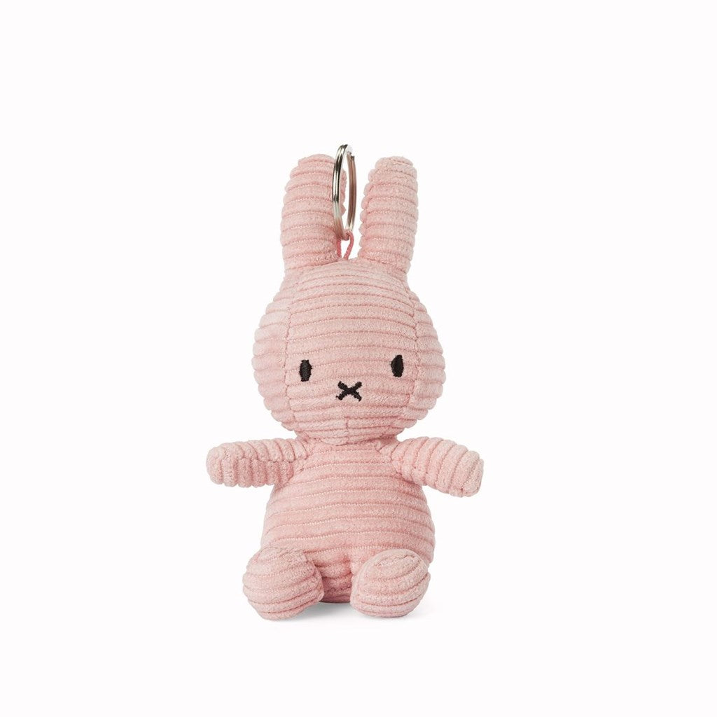 Miffy Corduroy Soft Toy Keyring 10cm - Pink