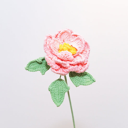 handmade crochet peony flower