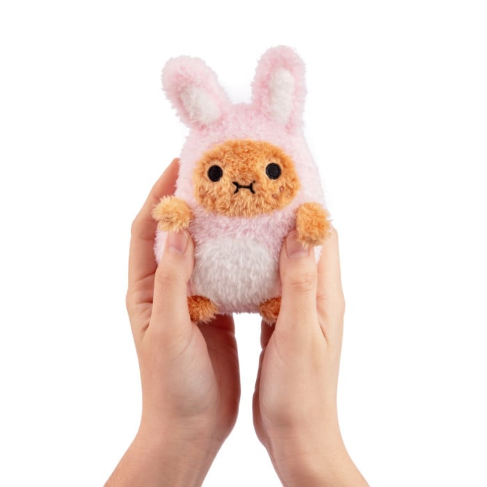 Noodoll Pink Bunny Ricespud Mini Sitting Plush Toy