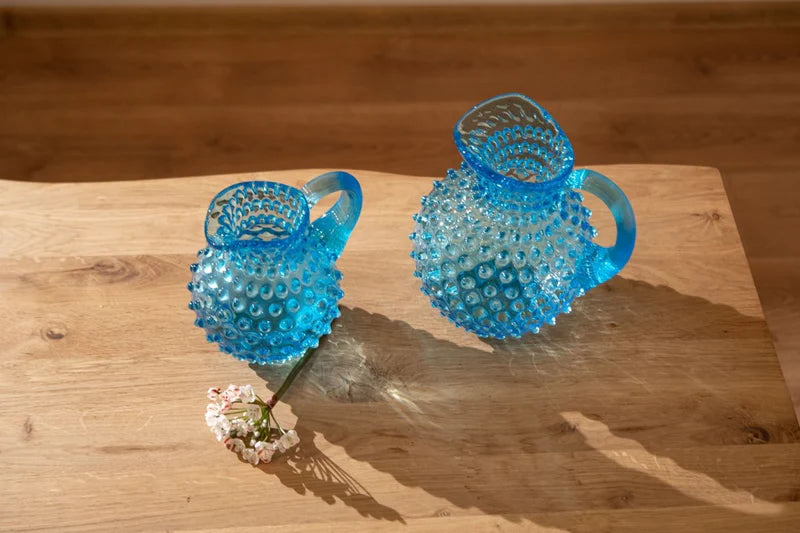 Klimchi Azure Blue Hobnail Jug 1L