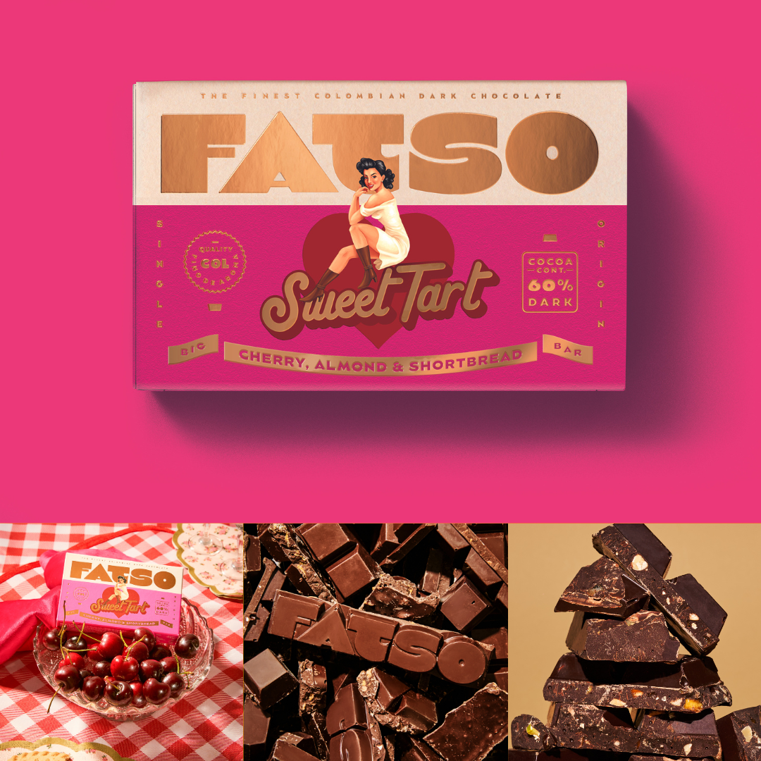 Sweet Tart FATSO Chocolate - Cherry, Almond & Shortbread