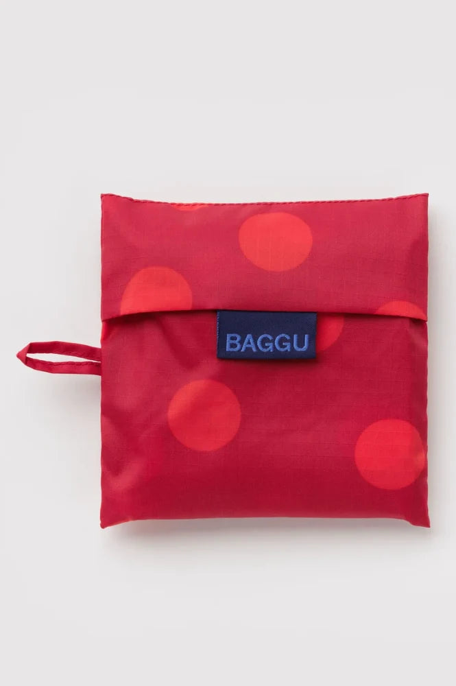 BAGGU Standard Reusable Bag - Red Polka Dot