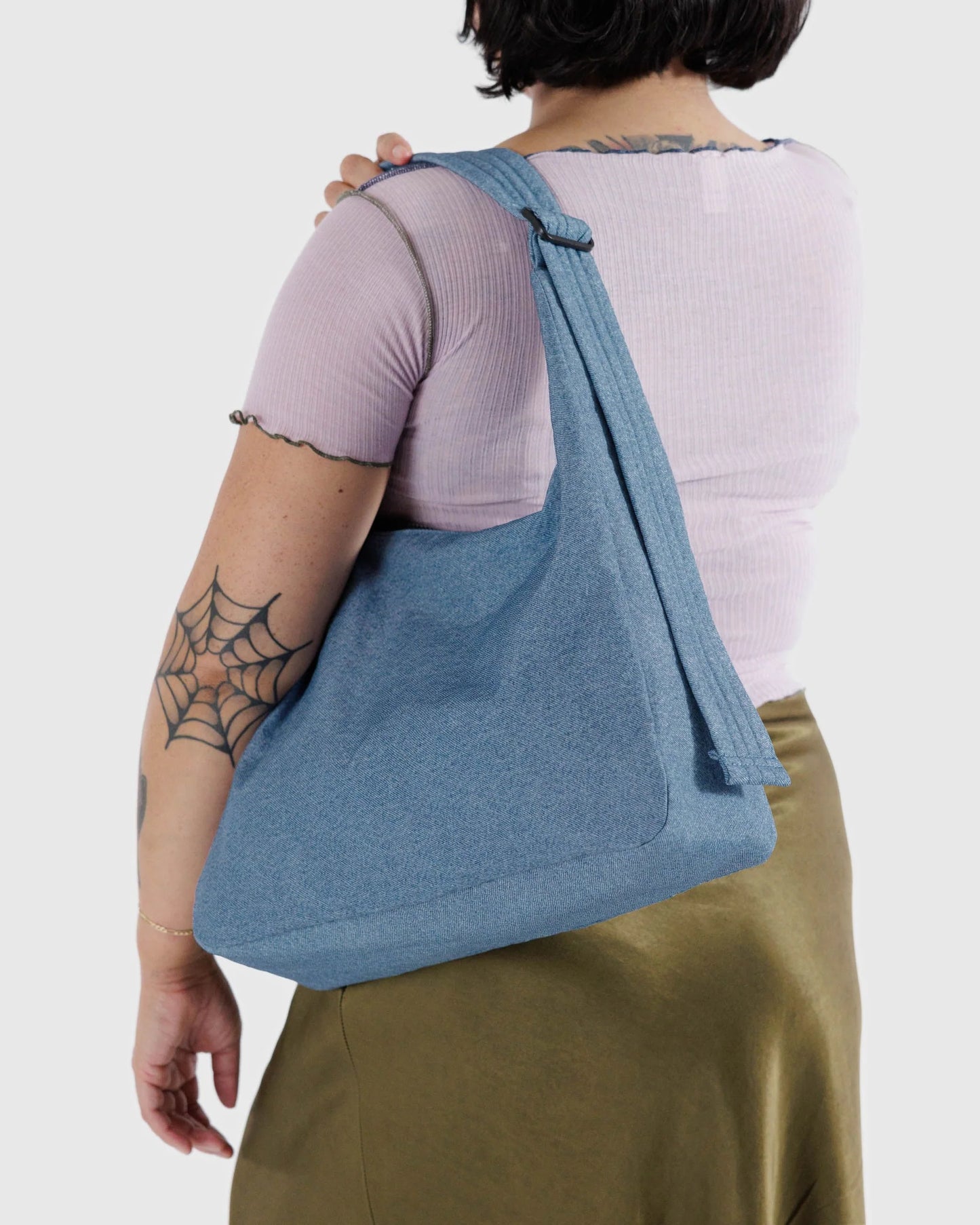 BAGGU Nylon Shoulder Bag - Digital Denim