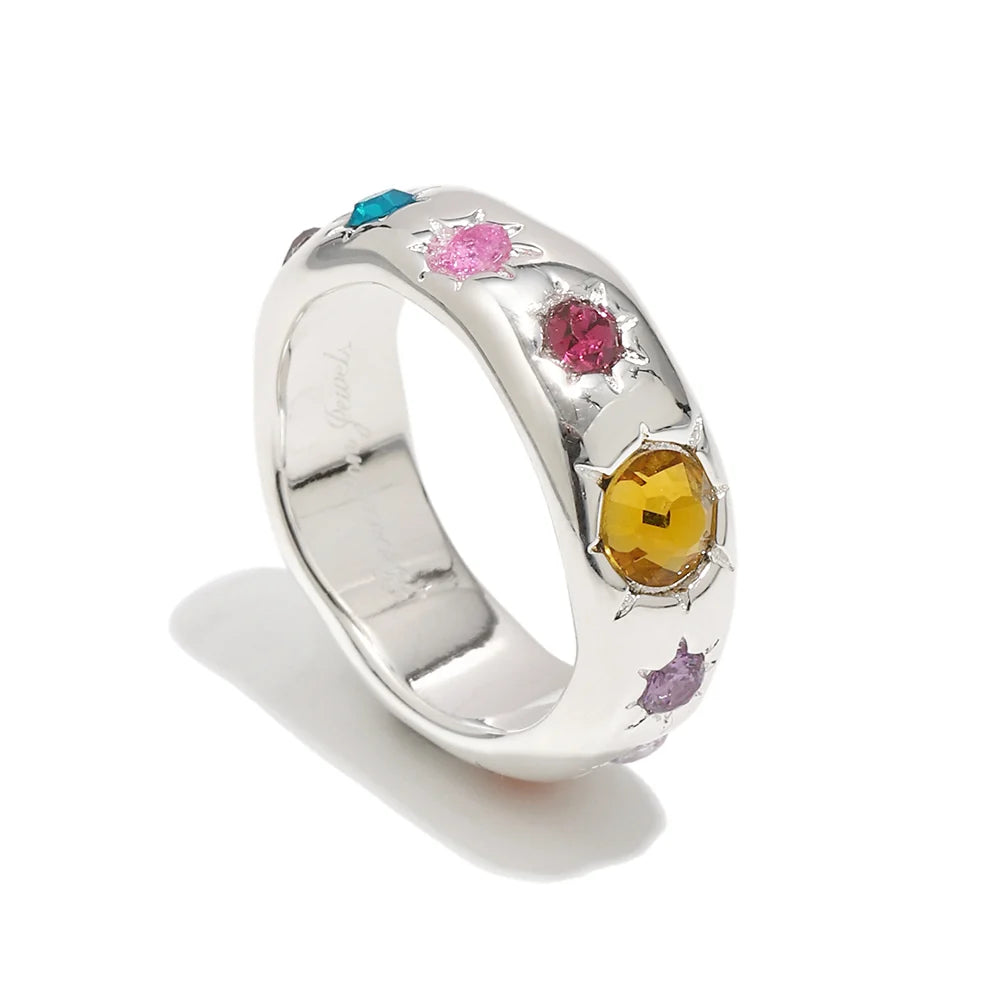 Recreation Jewels Sylvia's Sunburst Ring - Silver