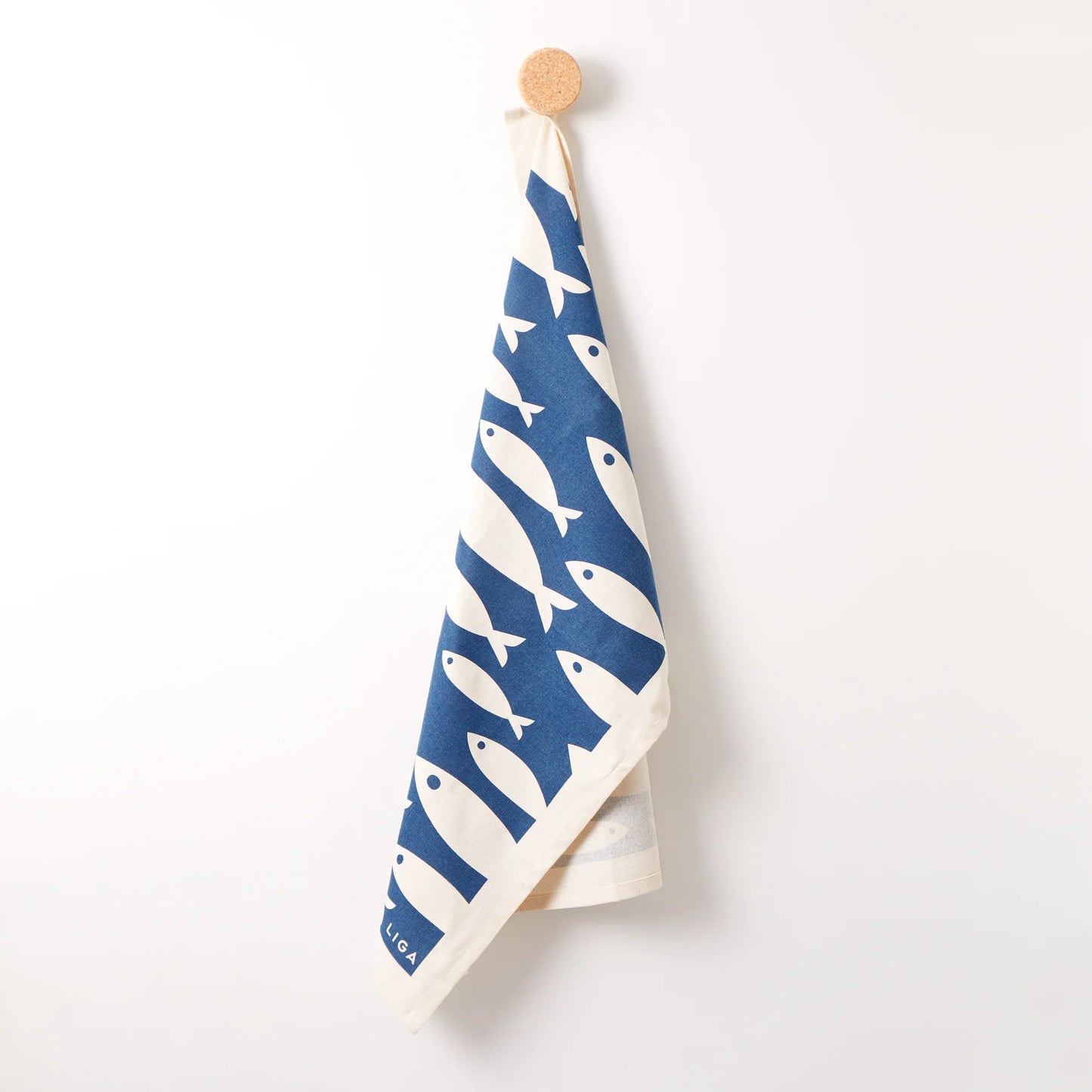 Liga Organic Tea Towel in Fish