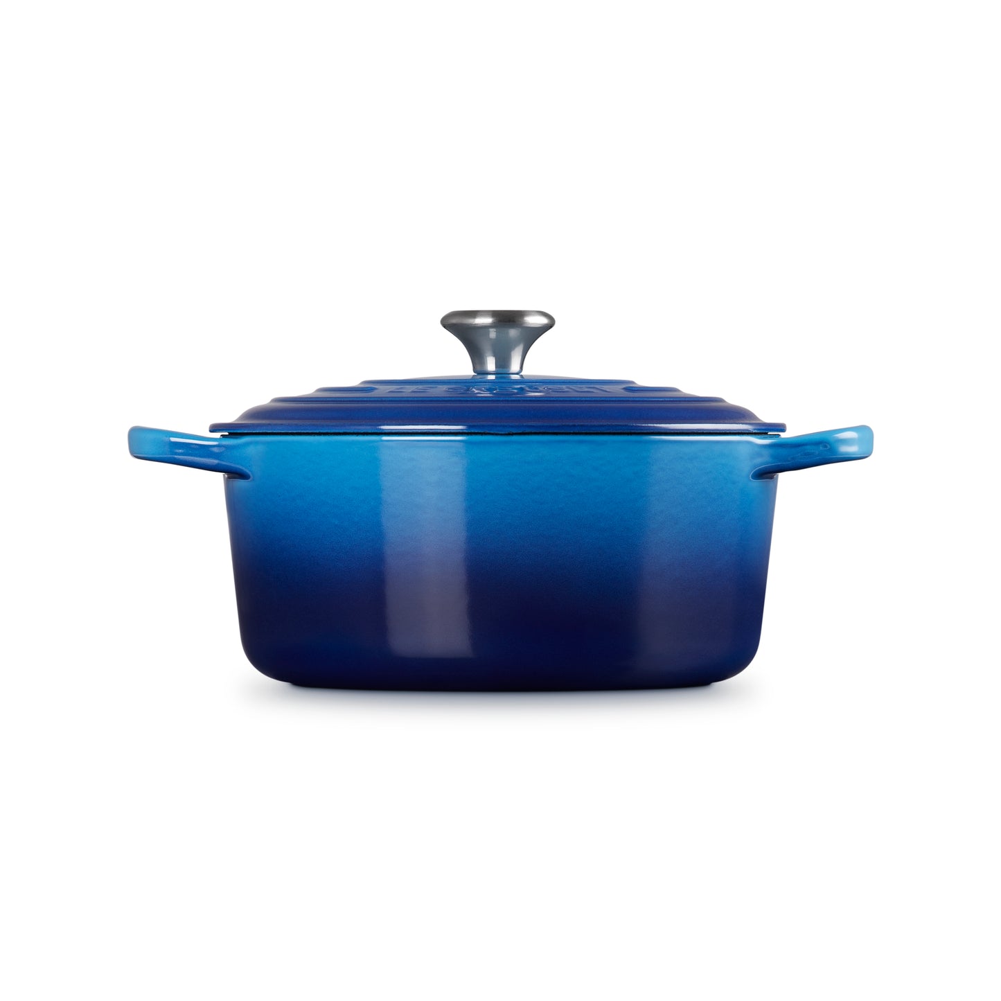 Le Creuset Signature Cast Iron Round Casserole 24cm Azure Blue
