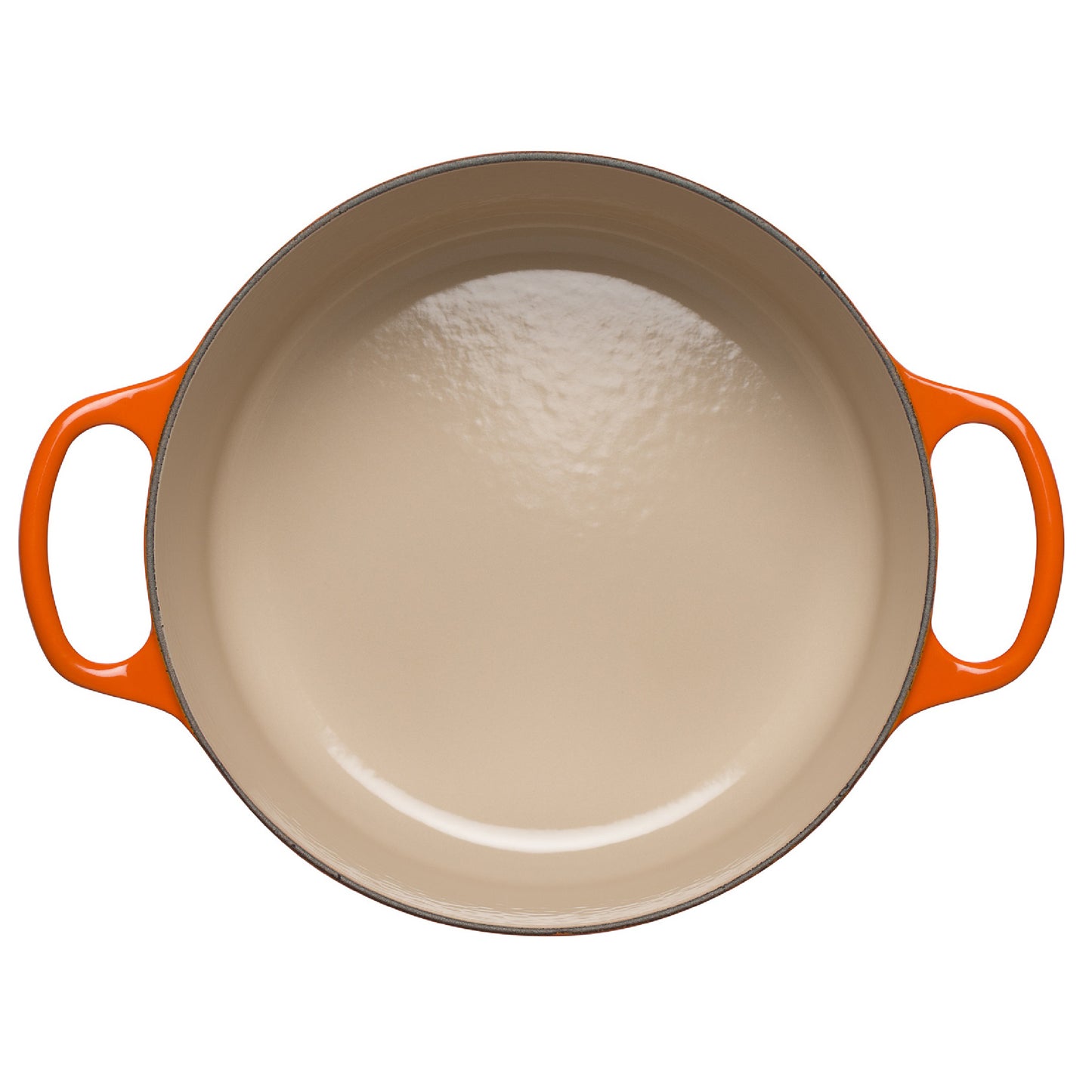 inside of 24cm casserole dish orange