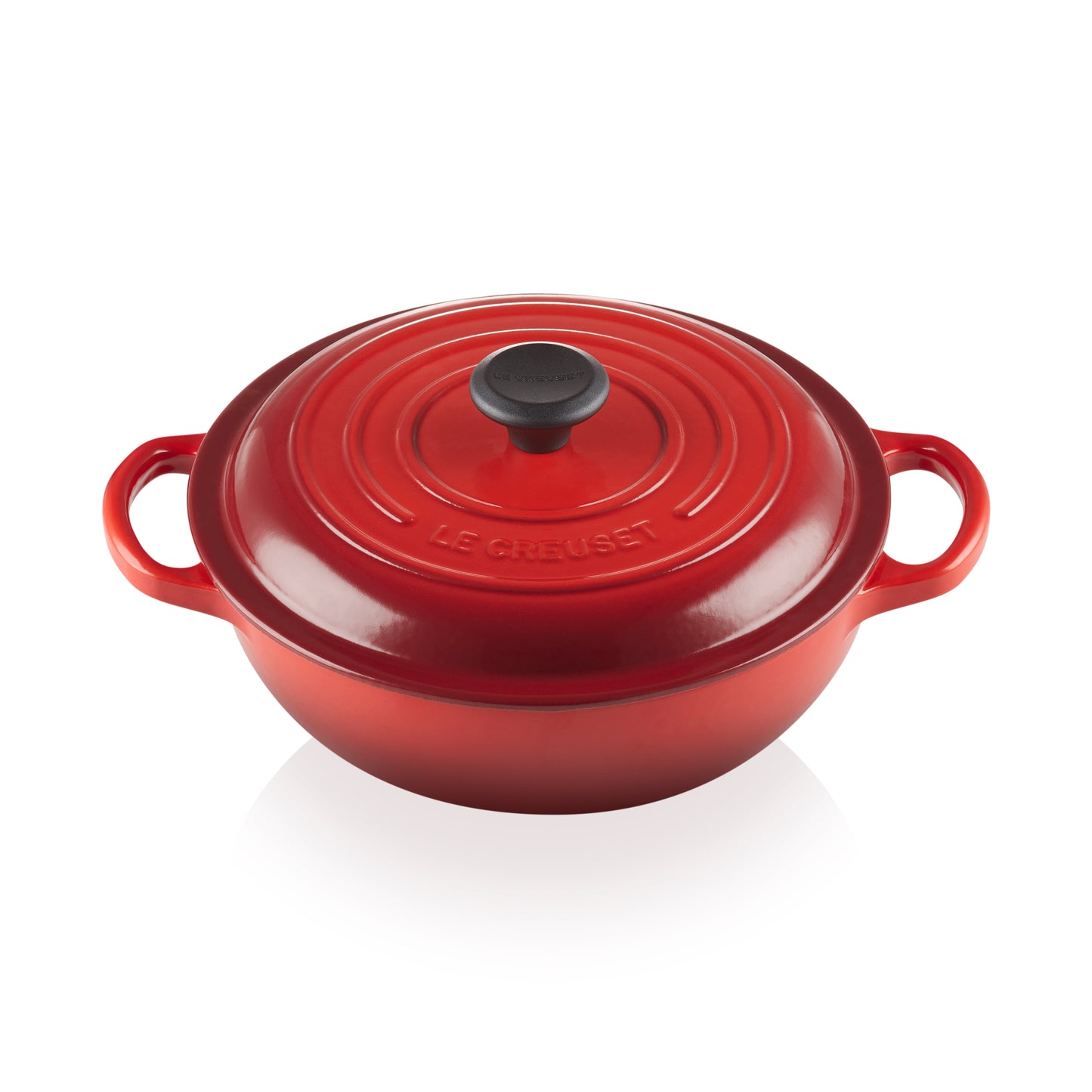Le Creuset Signature Cast Iron Round Stew Pot 22cm - Cerise